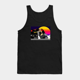 Facekix Corvette 80s Sunset Tank Top